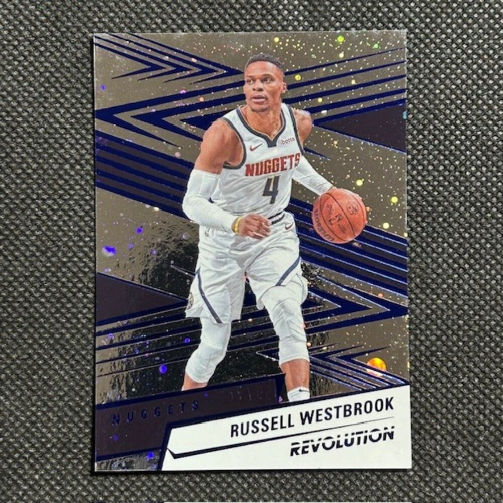 Russell Westbrook 2024-25 Panini Revolution #12 Blue Cosmo /285 SP Nuggets